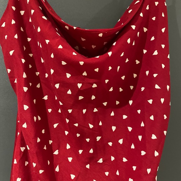 Red heart cowl dress - Picture 4 of 8